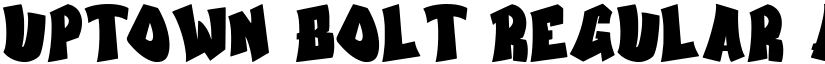 Uptown Bolt Regular font