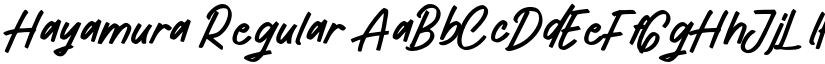 Hayamura Regular font