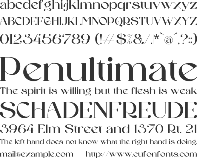 Galeriya font preview