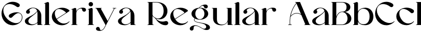 Galeriya Regular font