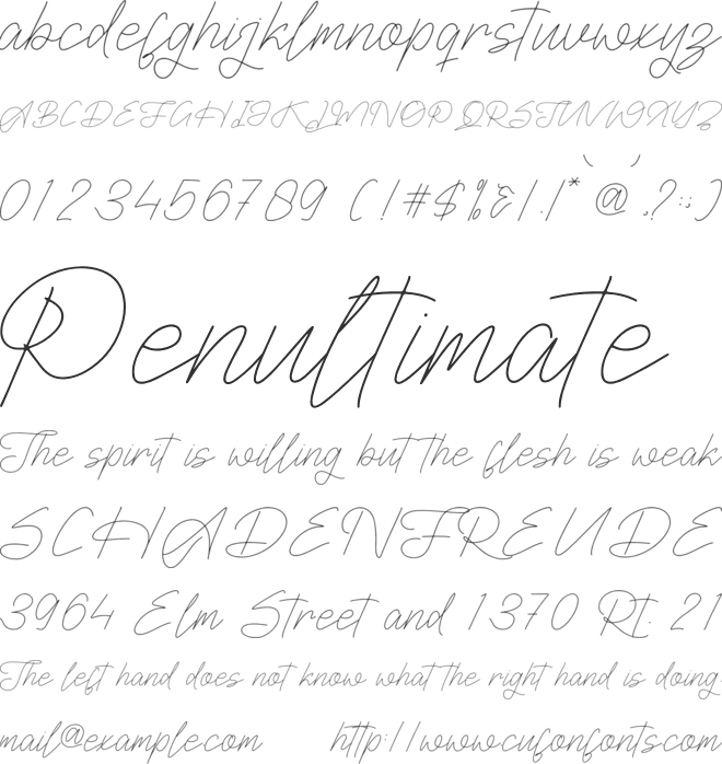 Rimgatho font preview