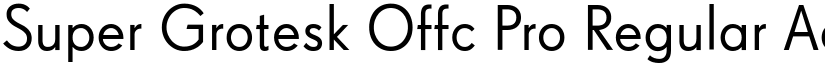 Super Grotesk Offc Pro font download