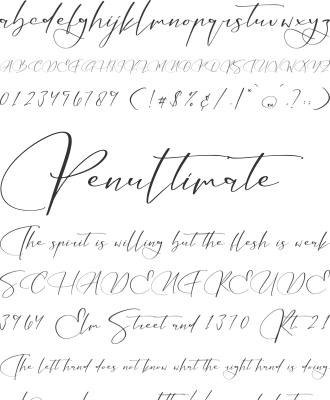 Gomethina font preview