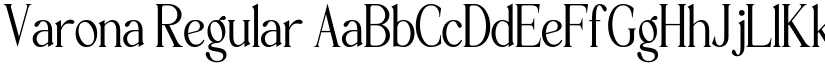 Varona Regular font