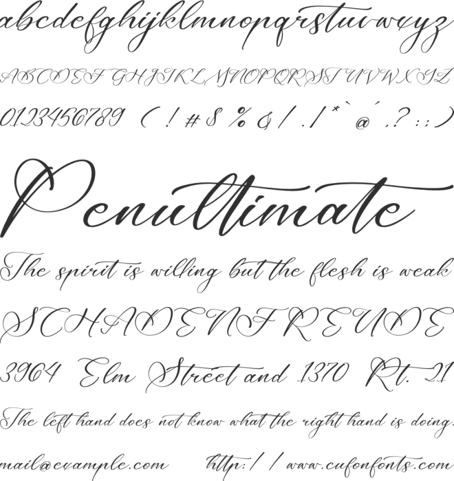 Majestican font preview