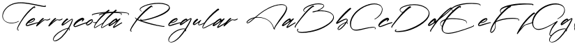 Terrycotta Regular font
