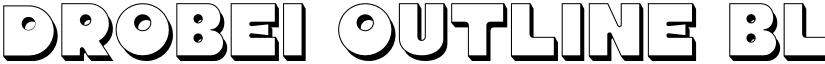 Drobei Outline Block font
