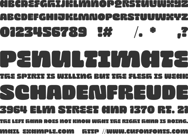 SG Noxville font preview