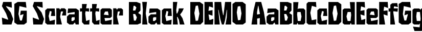 SG Scratter Black DEMO font