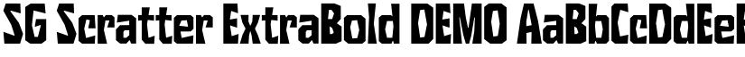 SG Scratter ExtraBold DEMO font