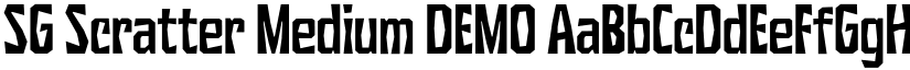 SG Scratter Medium DEMO font