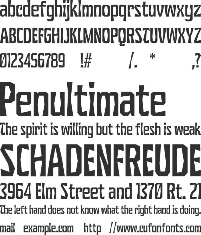 SG Scratter font preview