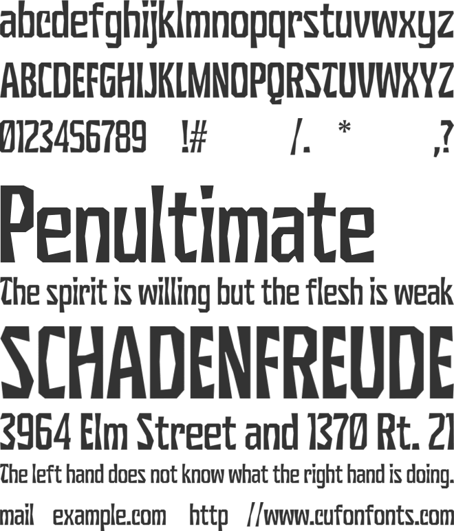 SG Scratter font preview