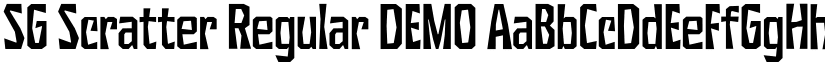SG Scratter Regular DEMO font