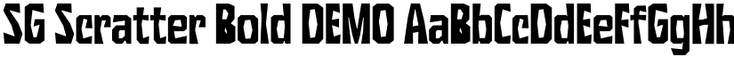SG Scratter Bold DEMO font