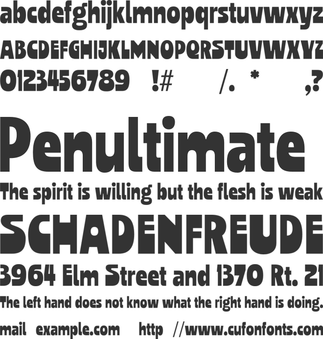 SG Sunblum font preview