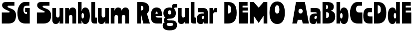 SG Sunblum Regular DEMO font