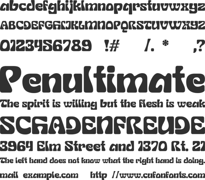 SG Display font preview