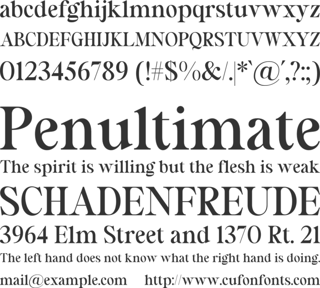 Scarlet Bradley font preview