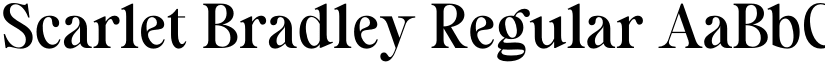 Scarlet Bradley Regular font