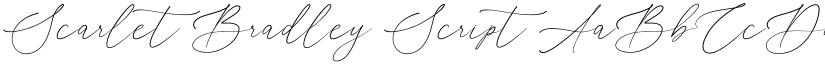 Scarlet Bradley Script font