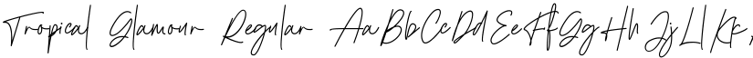 Tropical Glamour Regular font