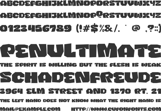 Super Brodie font preview