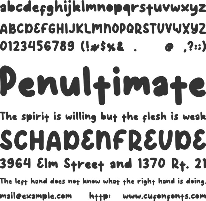 Wonder Kids font preview