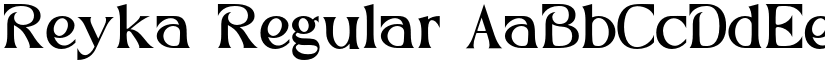 Reyka Regular font