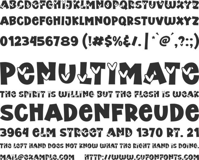 Pinko font preview