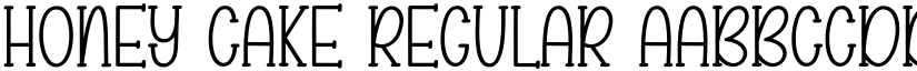 Honey Cake Regular font