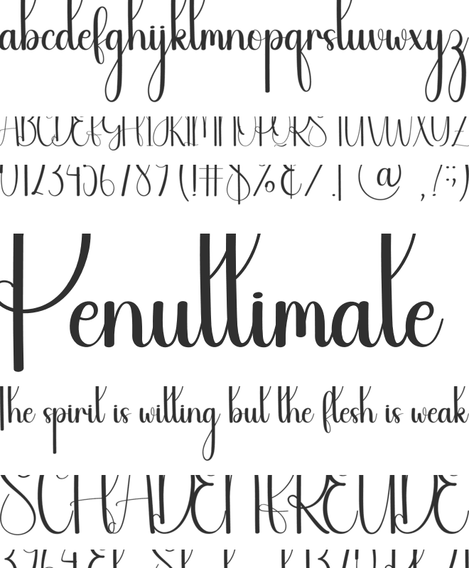 Dazzling font preview