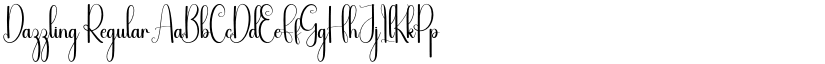 Dazzling Regular font