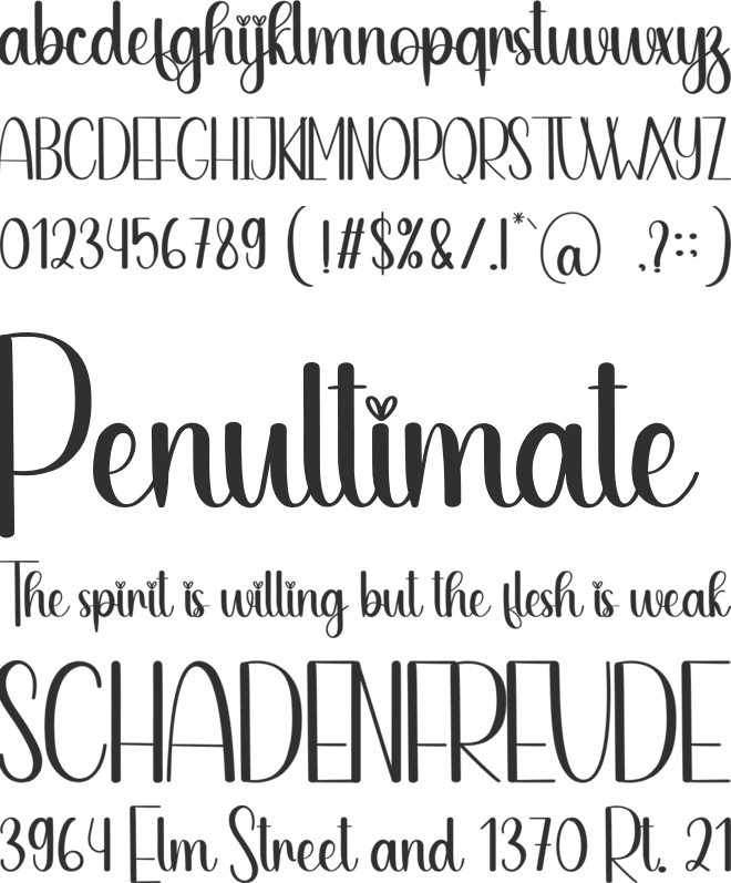 Cupid font preview