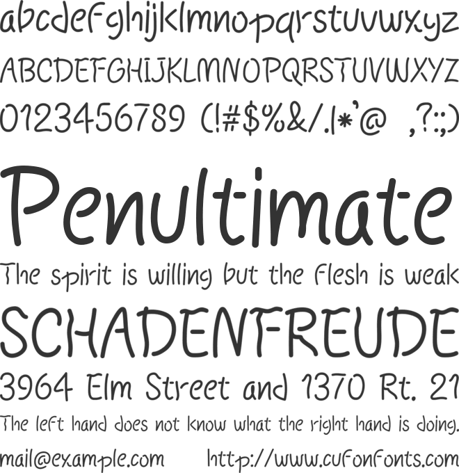 Playnoway font preview