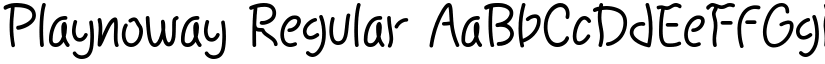 Playnoway Regular font