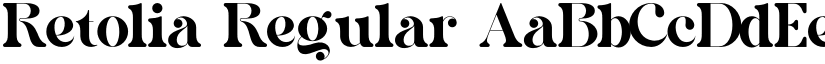 Retolia Regular font