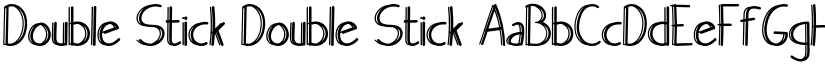 Double Stick Double Stick font