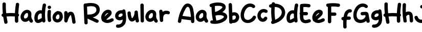 Hadion Regular font