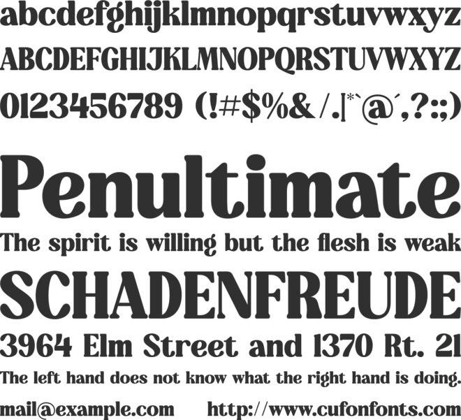 Refales Blighan font preview