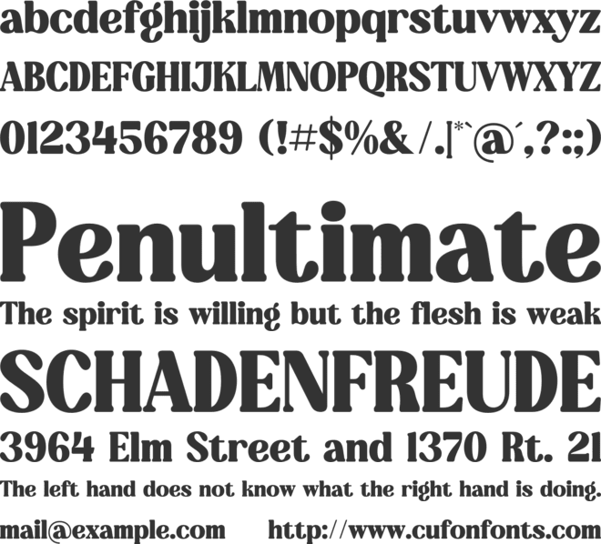 Refales Blighan font preview