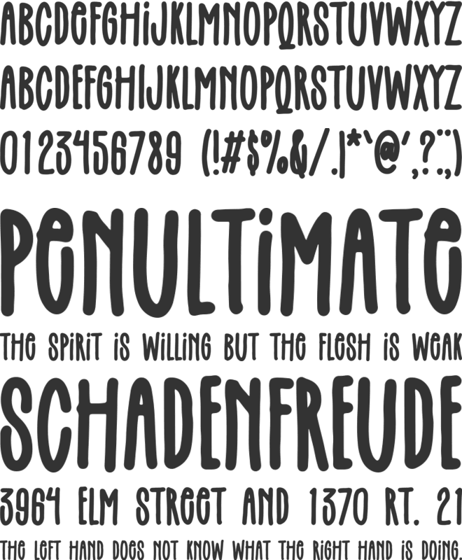 Blossom Fairies font preview