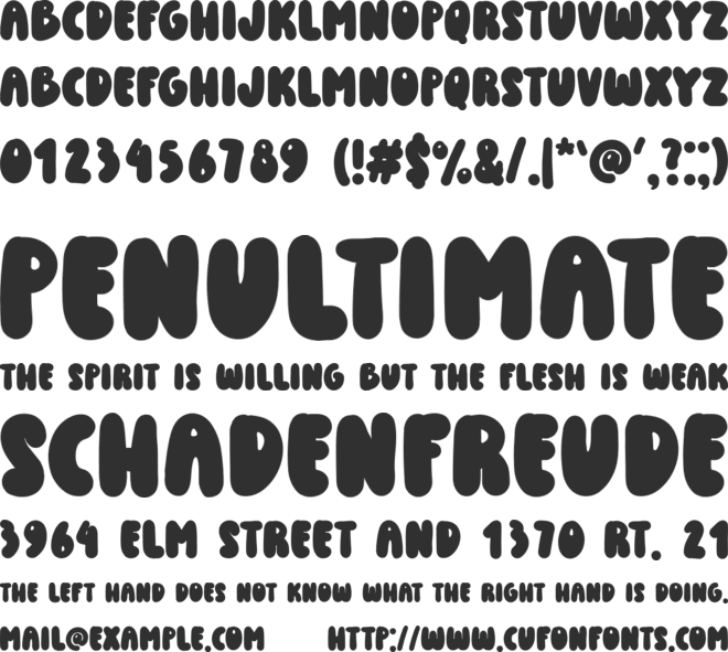 Goldy Boldy font preview