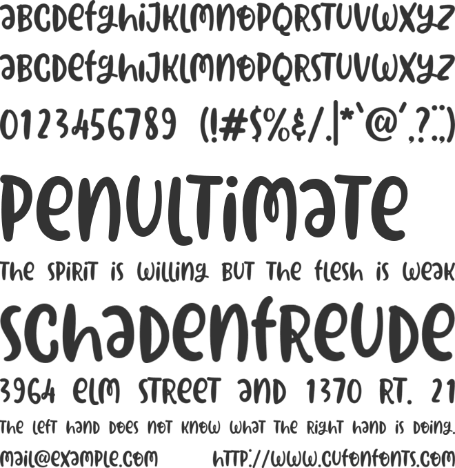 Hello Yellow font preview