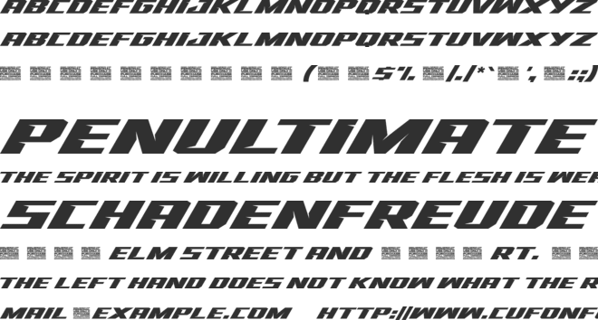 Racing Done Pro font preview