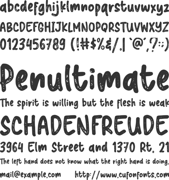 Yorksign font preview