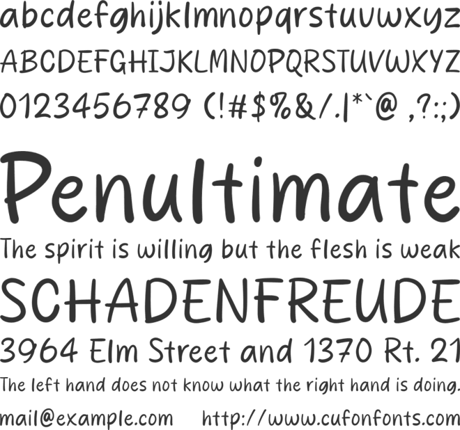 Rustic Story font preview