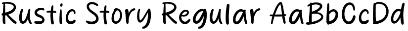 Rustic Story Regular font