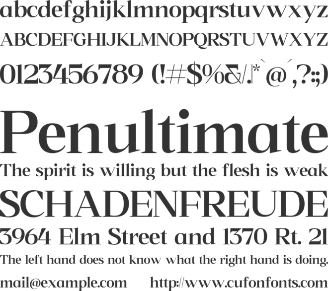 Gridova font preview