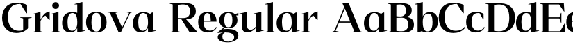 Gridova Regular font